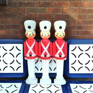 Set of 3 Vtg Empire Toy Soldier Blow Molds Nutcracker